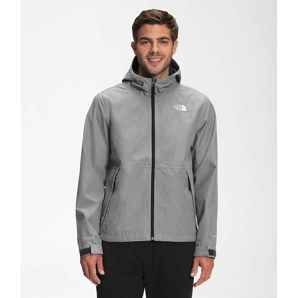 The North Face Fleece Jacket Mens Australia - The North Face Printed Novelty Millerton Grey Dryvent